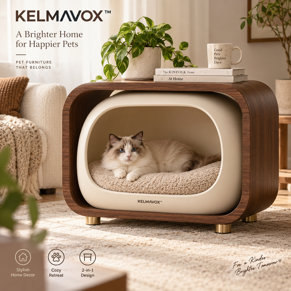 KELMAVOX™ LumaNest Pet Window Bench