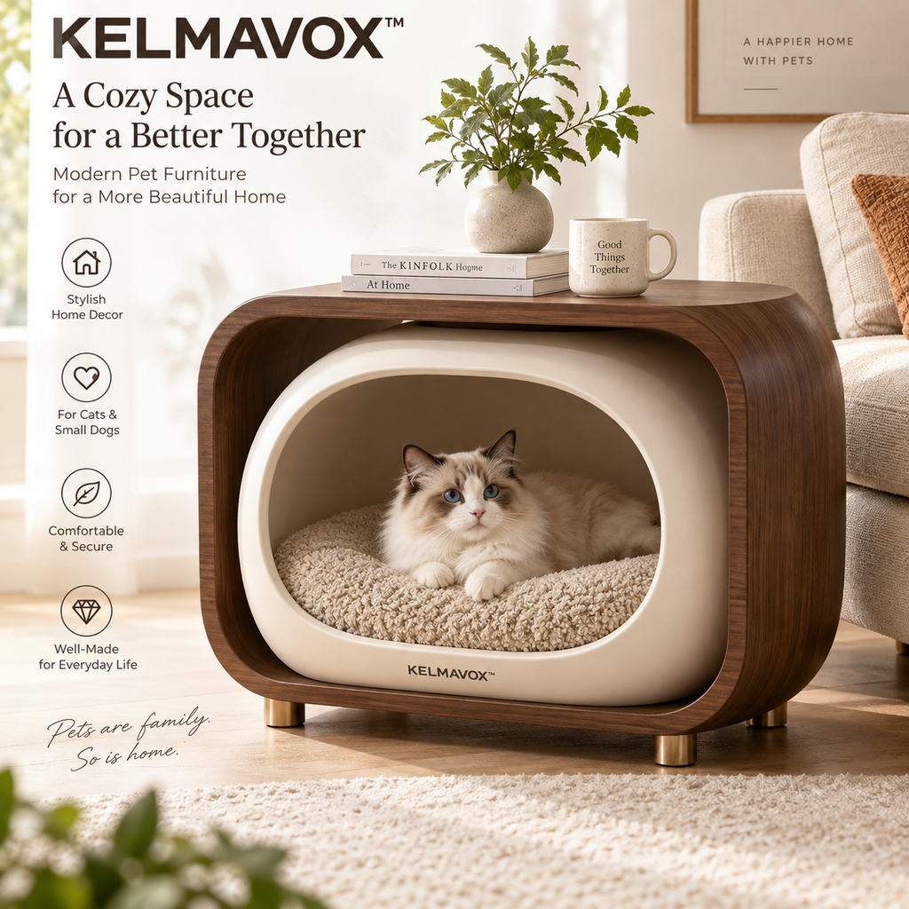 KELMAVOX™ LumaNest Pet Window Bench