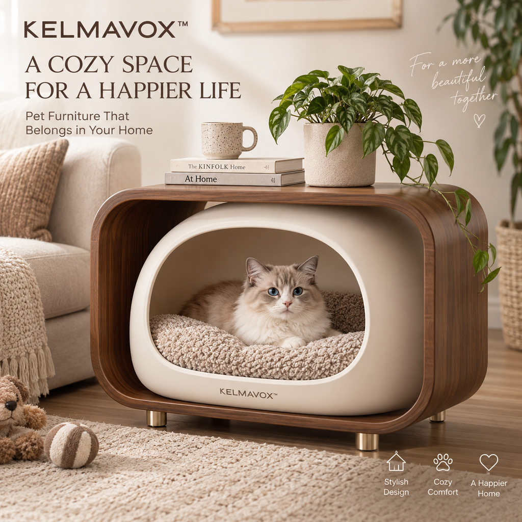 KELMAVOX™ LumaNest Pet Window Bench