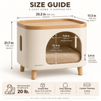 KELMAVOX™ HavenNest Pet Side Table & Cozy Hideaway