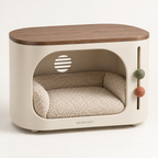 KELMAVOX™ NestArc Lounge – Modern Pet Hideaway Side Table