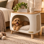 KELMAVOX™ NestArc Lounge — 2-in-1 Pet Lounge & Side Table